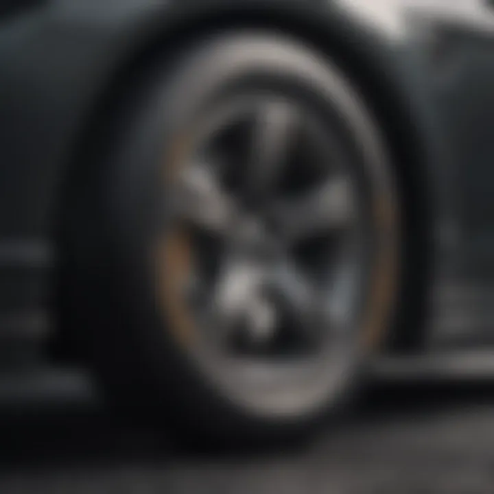 Performance metrics comparison chart for luxury tires