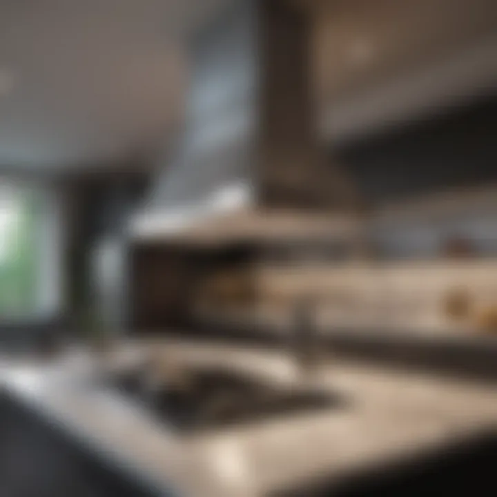 Installation guide of Home Beyond range hood showcasing essential components.