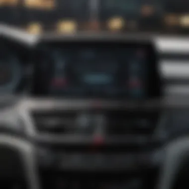 Dashboard of the Honda Accord displaying its innovative infotainment system.