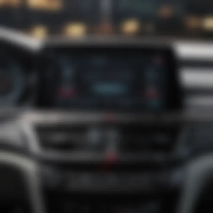 Dashboard of the Honda Accord displaying its innovative infotainment system.