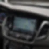 Detailed view of the Honda CR-V EXL navigation interface