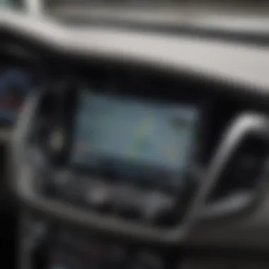 Honda CR-V EXL Navigation Interface Detailed view of the Honda CR-V EXL navigation interface