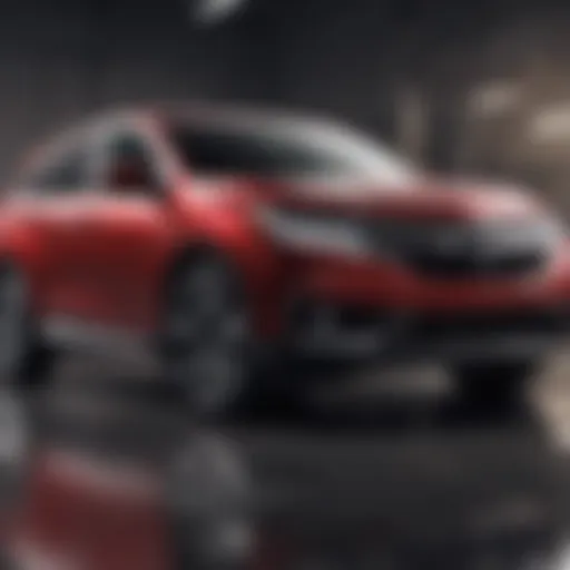 Stylish front view of Honda RDX showcasing its modern design