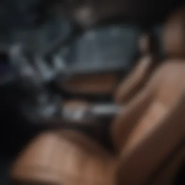Interior layout of the Hyundai Santa Fe with advanced technology