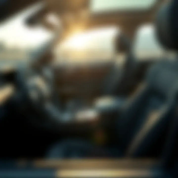 Luxury Interior of BMW X1 Close-up of BMW X1 interior features