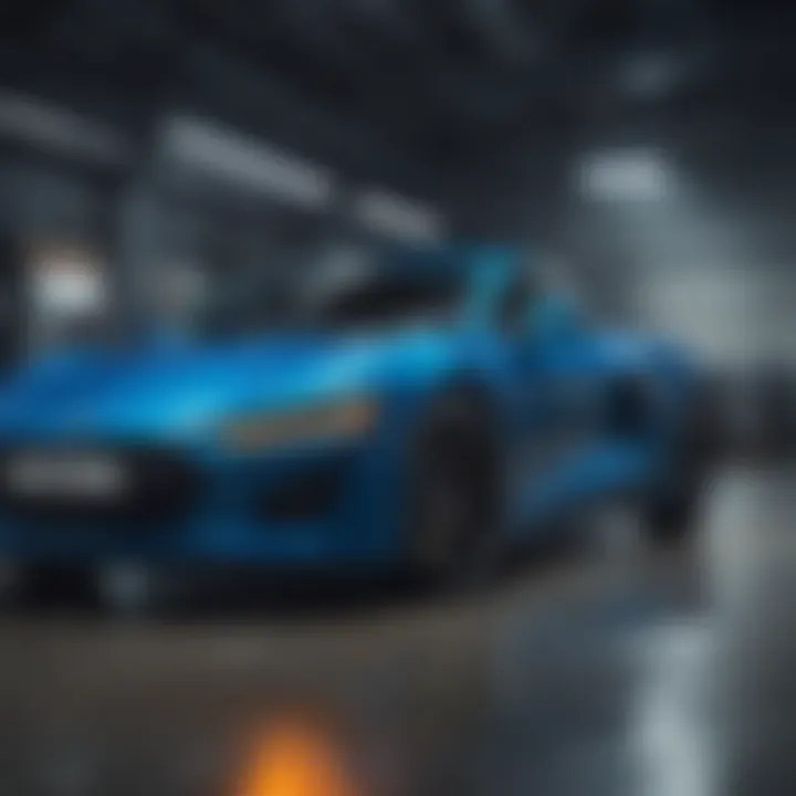 A concept graphic showing the impact of Azure on content creation for automotive enthusiasts.