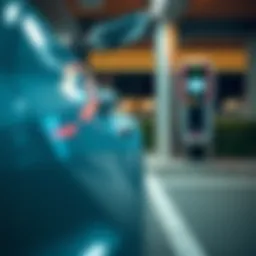 Hyundai Ioniq 5 charging at a fast charging station