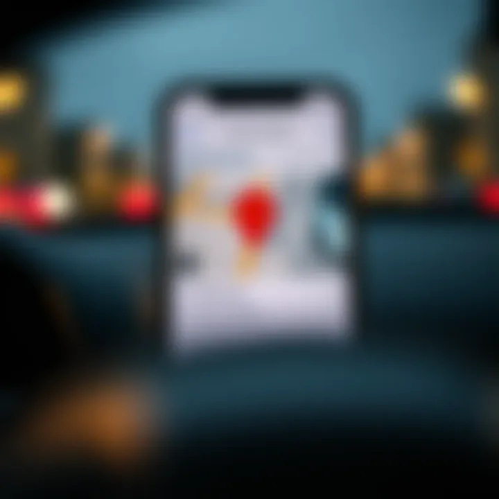 Configuring Location Settings on iPhone Illustration of car location settings on an iPhone screen