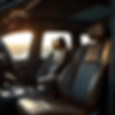 Luxurious Leather Seats Luxurious leather seats in a Jeep Grand Cherokee