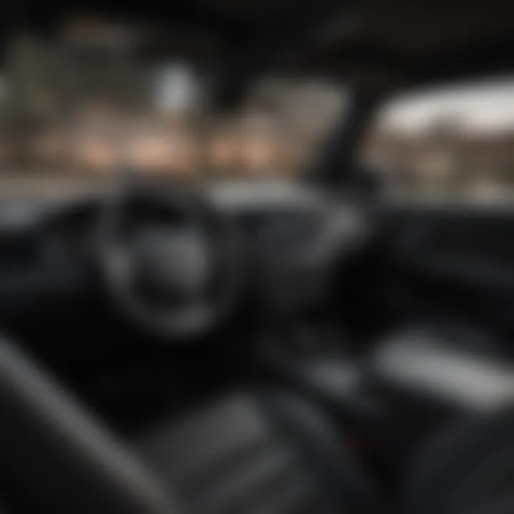 Interior of the Jeep Laredo X highlighting luxury and technology