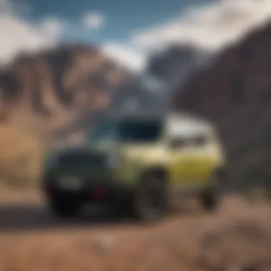 Jeep Renegade My Sky parked against a scenic backdrop