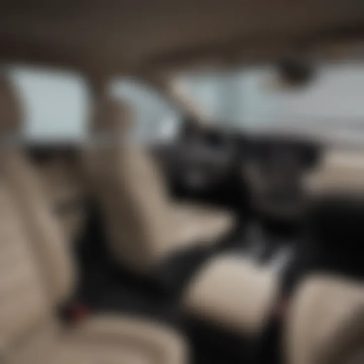 Interior shot of the Kia Carnival demonstrating its advanced technology features and seating layout