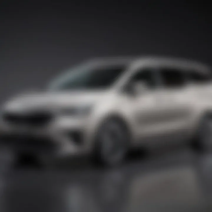 Side view of the Kia Carnival showcasing its modern design and spacious interior