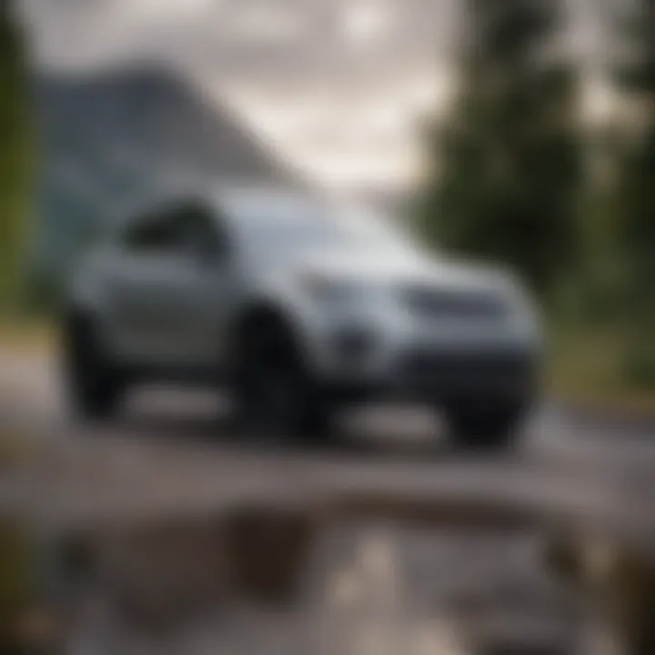 Sleek Exterior of the Discovery Sport SE Exterior design of the 2016 Land Rover Discovery Sport SE showcasing its sleek lines