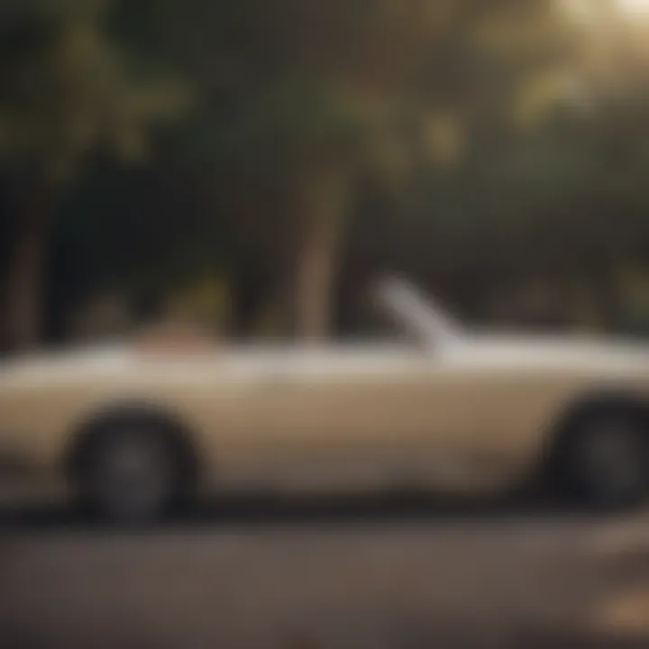 Side profile of a classic Lexus convertible model