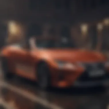 Comparison chart of Lexus convertible models and competitors