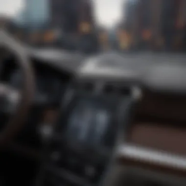 Dashboard of the Lincoln Crossover Hybrid featuring advanced technology and infotainment system
