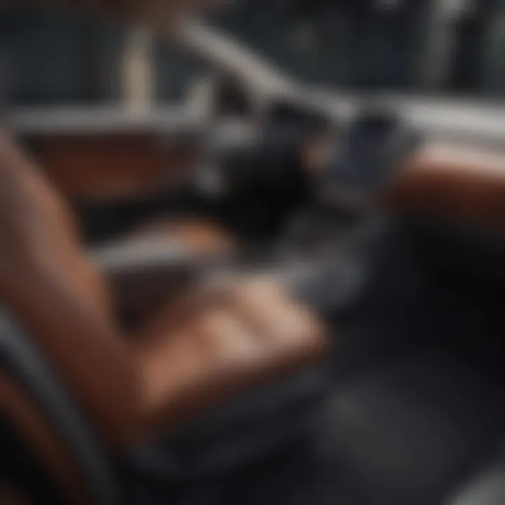 Interior view of the Lincoln Crossover Hybrid highlighting luxurious materials and spacious layout