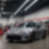 Exterior view of Longo Toyota Body Shop showcasing modern facilities
