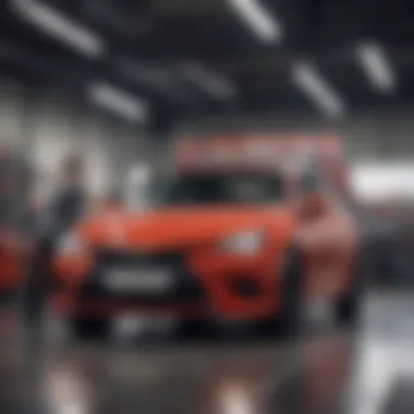Exceptional Customer Service Experience Customer receiving assistance at Longo Toyota Body Shop