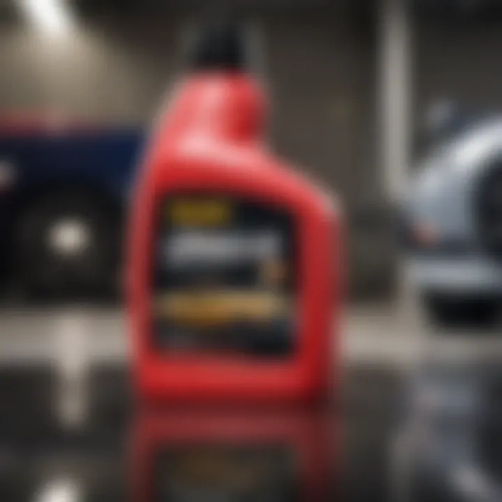 Close-up of Meguiar's car wash shampoo bottle showing its formulation