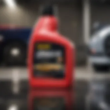 Detailed View of Meguiar's Car Wash Shampoo Formulation Close-up of Meguiar's car wash shampoo bottle showing its formulation
