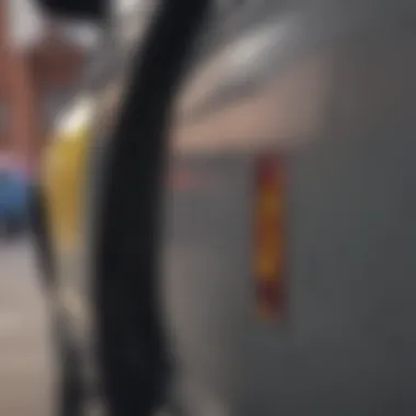 Using a Slim Jim Effectively Illustration of a slim jim being used on a car door