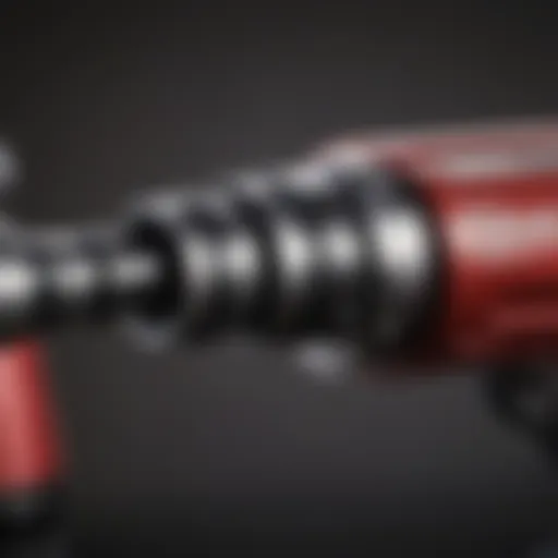 Close-up view of the Milwaukee screw gun showcasing its design and features