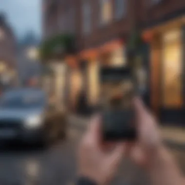 A person using a mobile app to place a food order