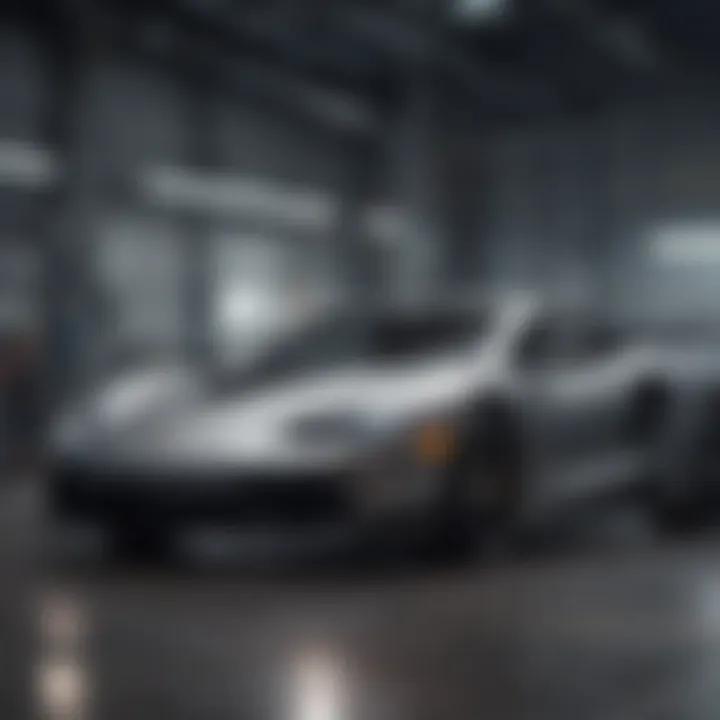 A user analyzing automotive data and statistics