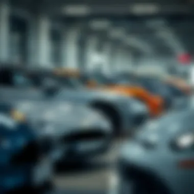 A diverse range of used cars available for sale at a dealership