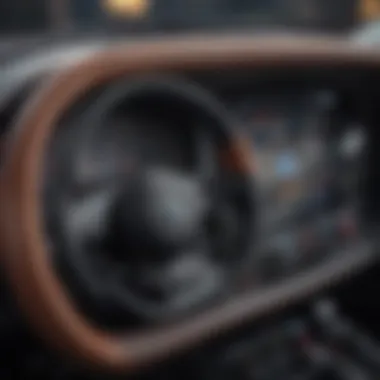 Understanding Vehicle Features A close-up view of a car's dashboard with important features highlighted