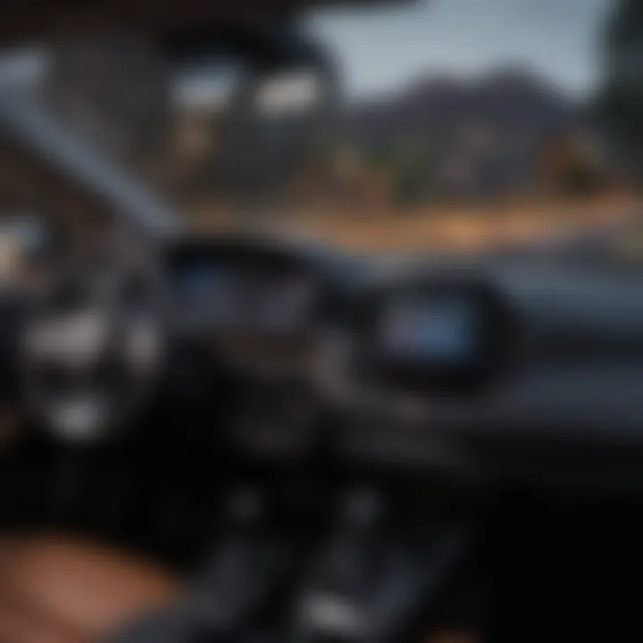 Dashboard view of the Nissan Kicks with advanced technology features