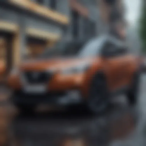 Exterior view of the Nissan Kicks showcasing its modern design