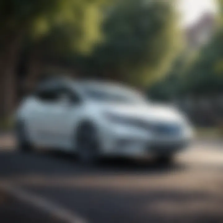Nissan Leaf showcasing its eco-friendly features