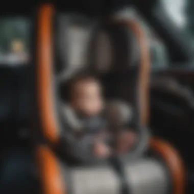 Nuna Rava car seat installed in a car