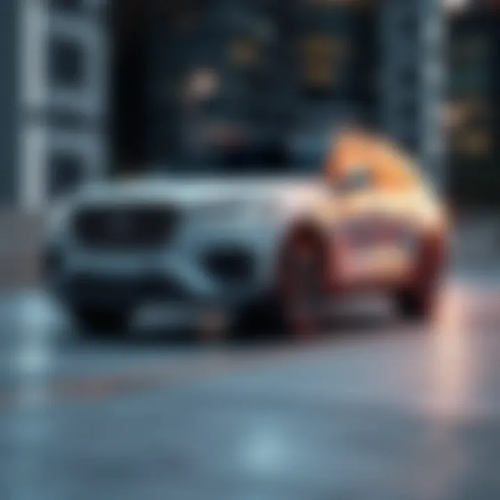 Luxury SUV with Advanced Technology Luxury SUV showcasing advanced technology features