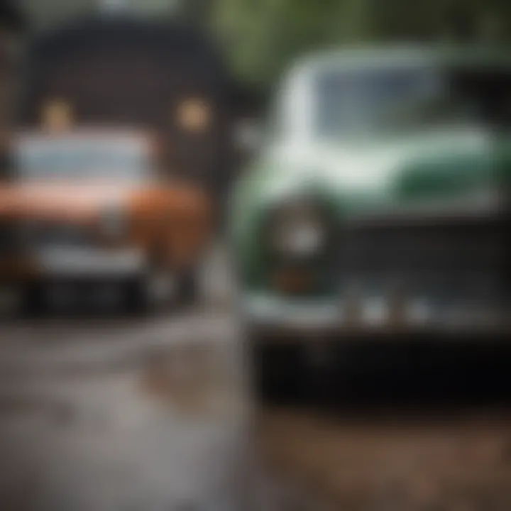 Comparison of different car dusters for vintage automobiles