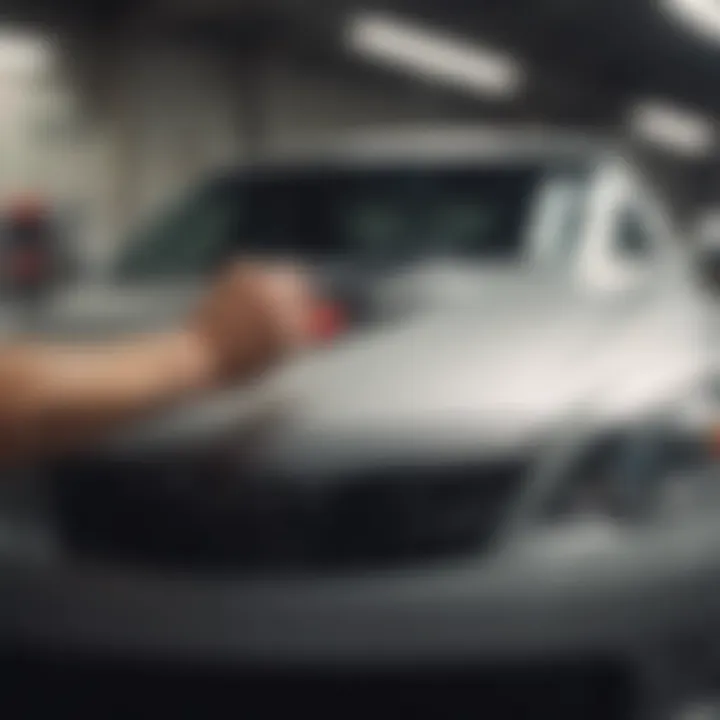 Installation of wiper blades on a Toyota Camry