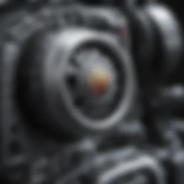 Close-up of Porsche Boxster engine showcasing engineering excellence