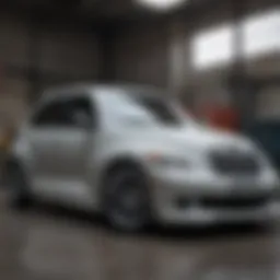 Sleek PT Cruiser showcasing a custom body kit