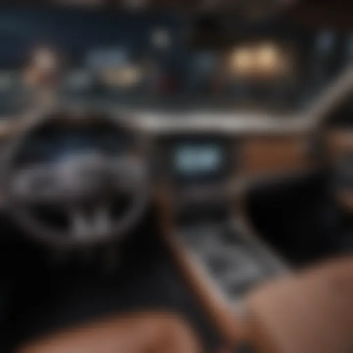 Sophisticated dashboard design showcasing advanced technology
