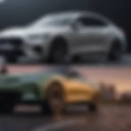 Comparison of car models showcasing key features