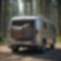 Innovative design of RV rear bumper cargo carrier showcasing versatility