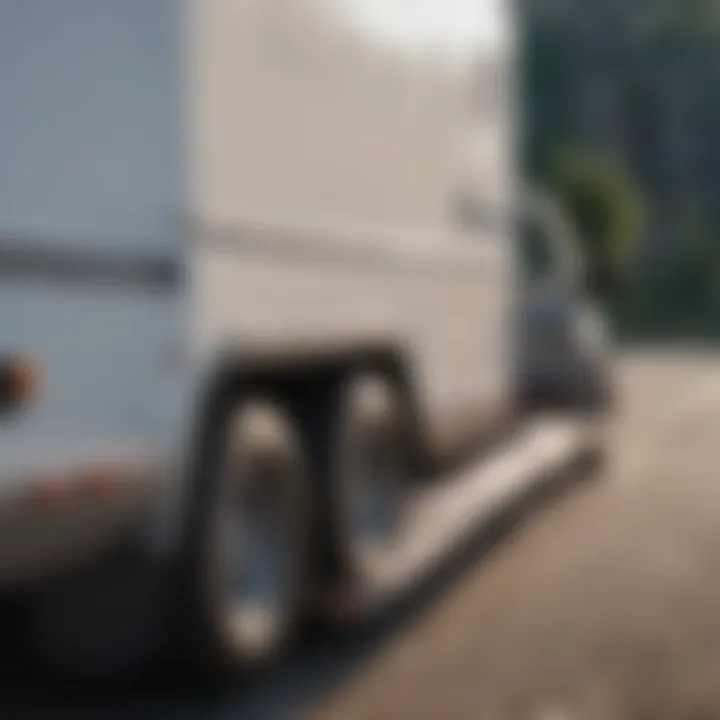 Safety features and considerations for RV rear bumper cargo carriers