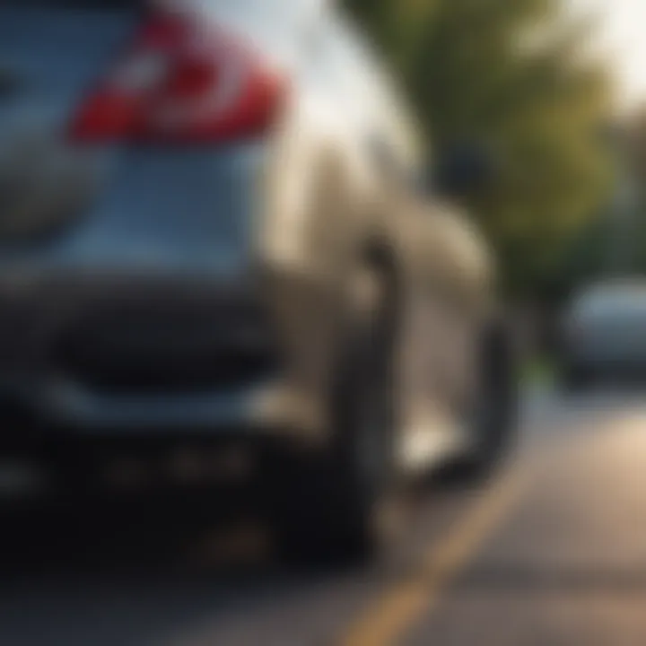 Safety features of the Honda Civic LX rear bumper