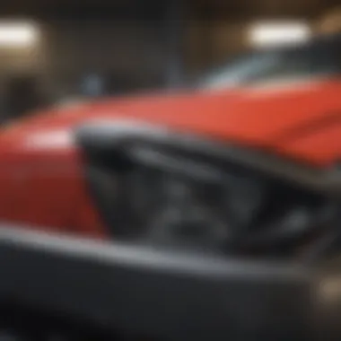 Common Issues with Scion TC Visors Close-up of a damaged visor