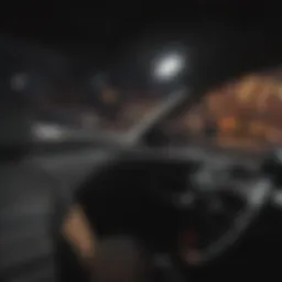 Scion TC visor in a vehicle interior