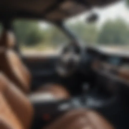 A spacious interior of a vehicle designed for long journeys
