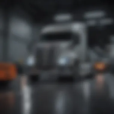 Interior view showcasing modern truck technology
